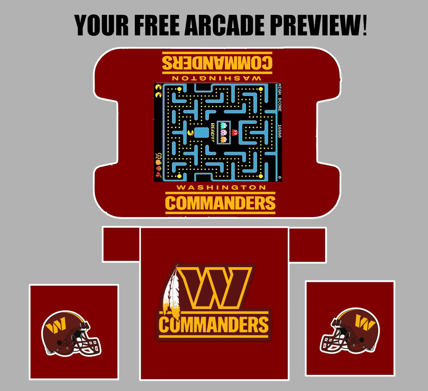 Washington Commanders Cocktail Arcade