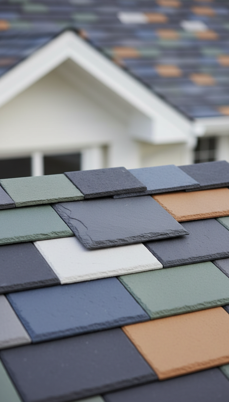 Synthetic Slate Tile With UV Shield