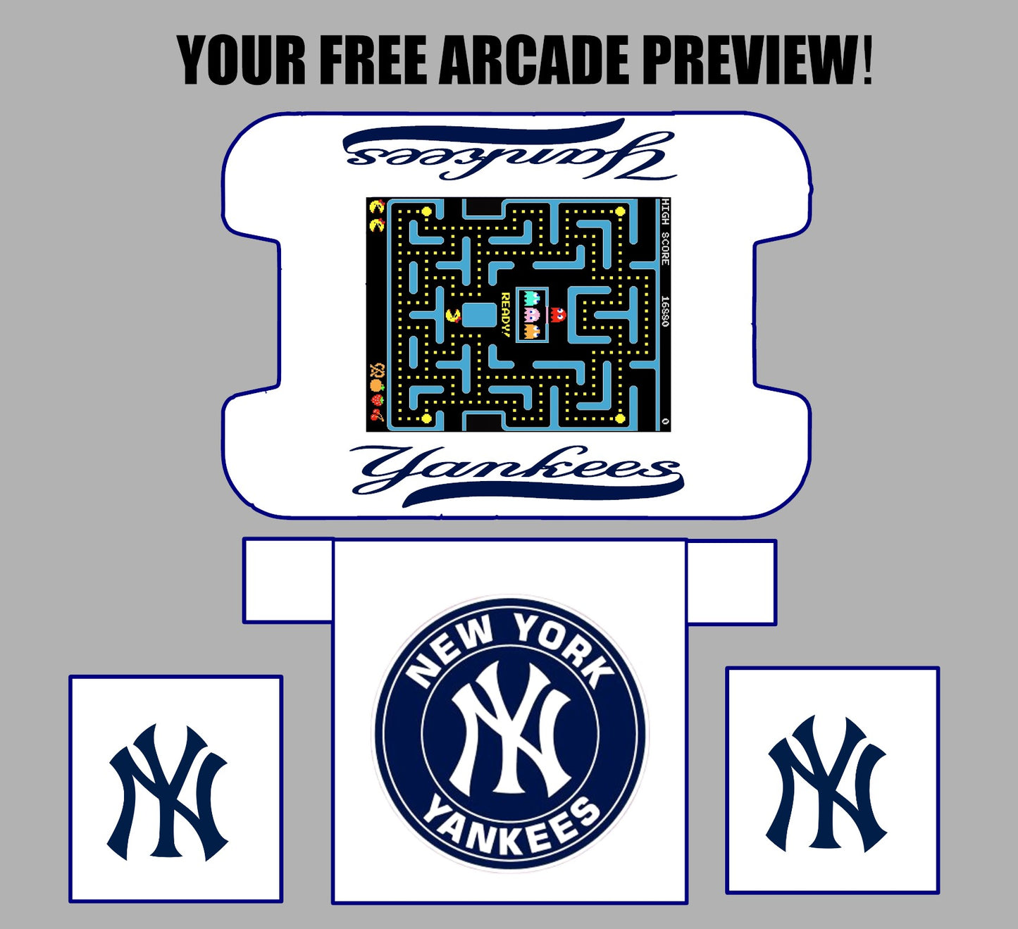 NY Yankees Cocktail Arcade