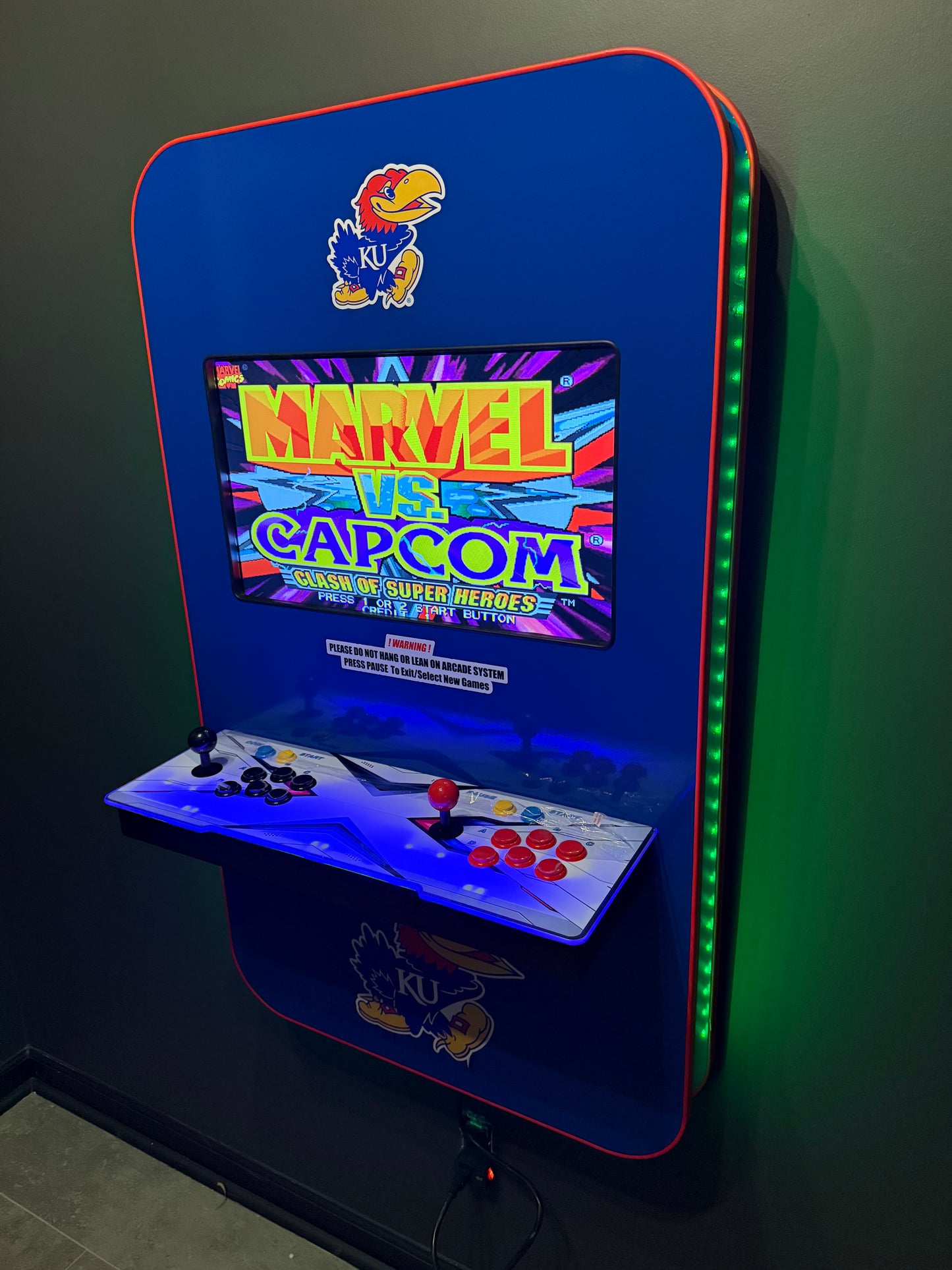 Kansas Jayhawks Themed Wall Arcade