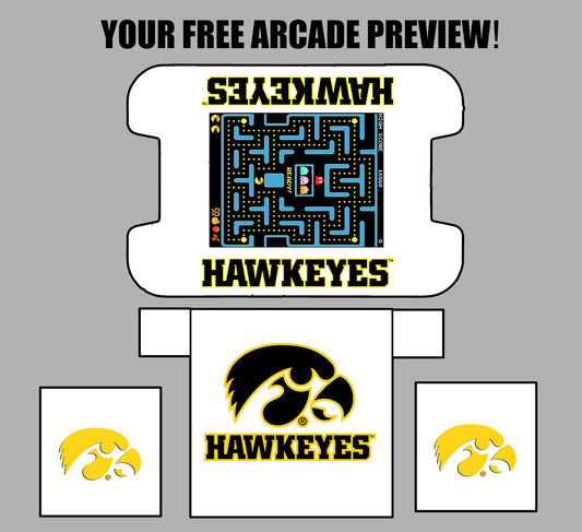 Iowa Hawkeyes Cocktail Arcade