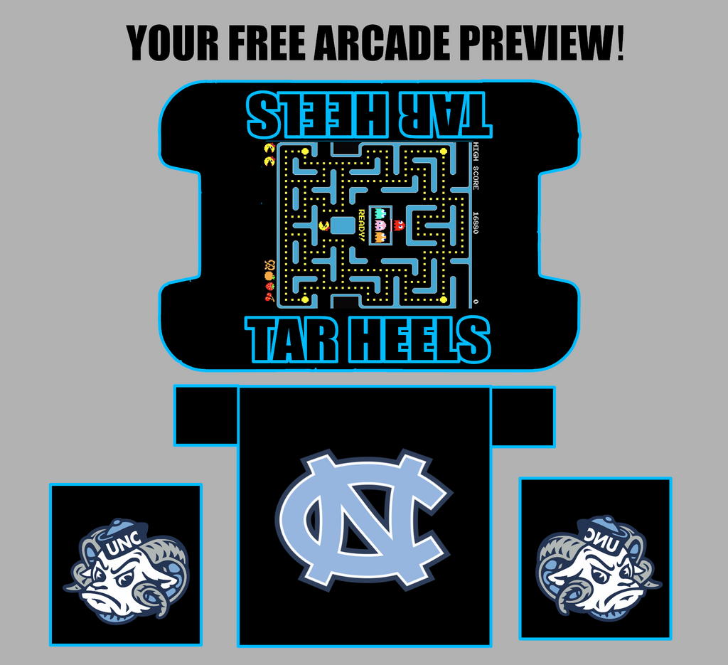 NC Tarheels Cocktail Arcadd