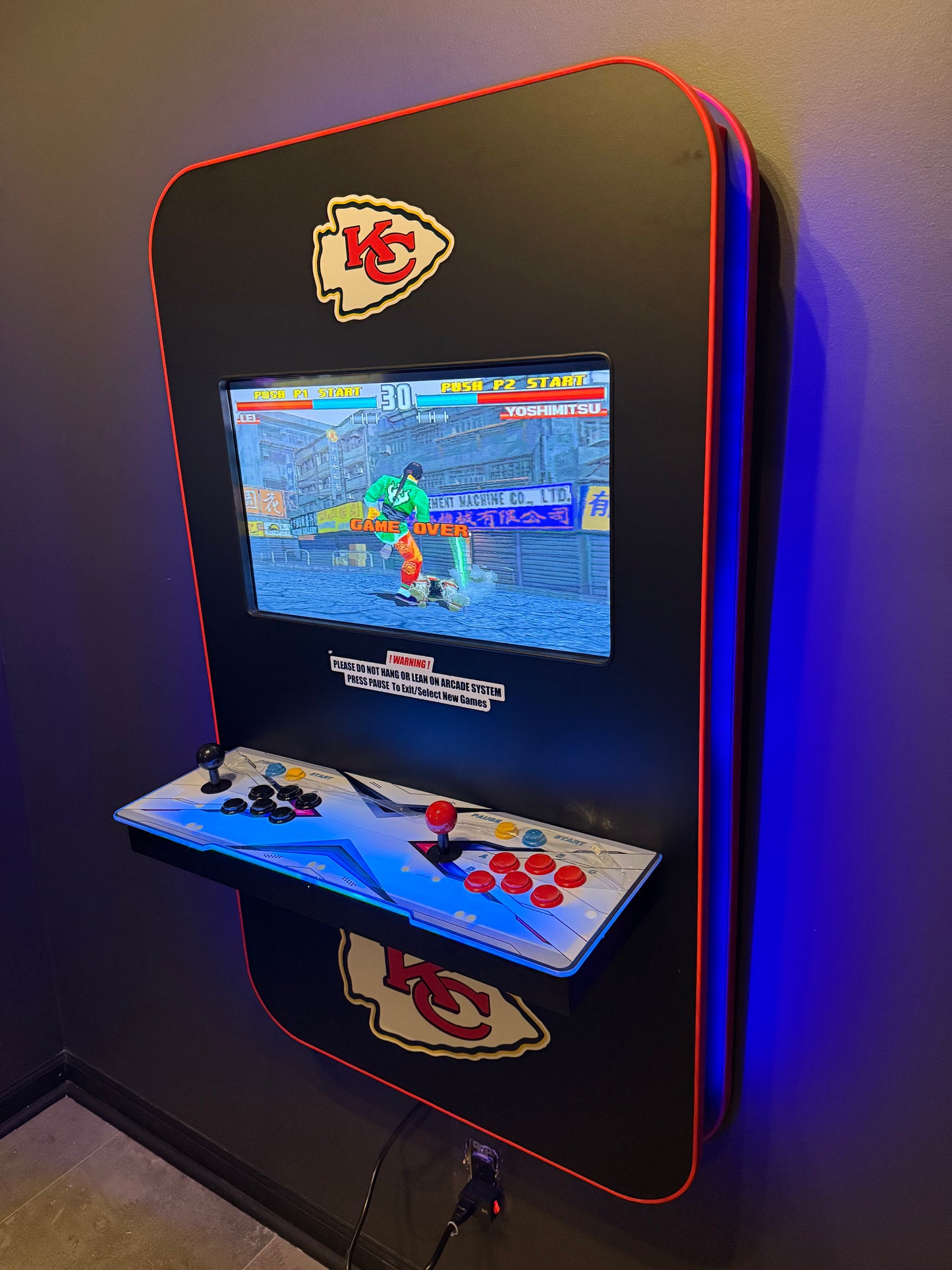 Kansas City Chiefs Themed Wall Arcade