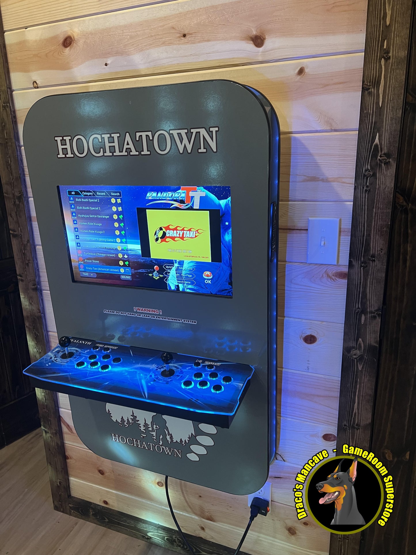 Hochatown Wall Mounted Arcade