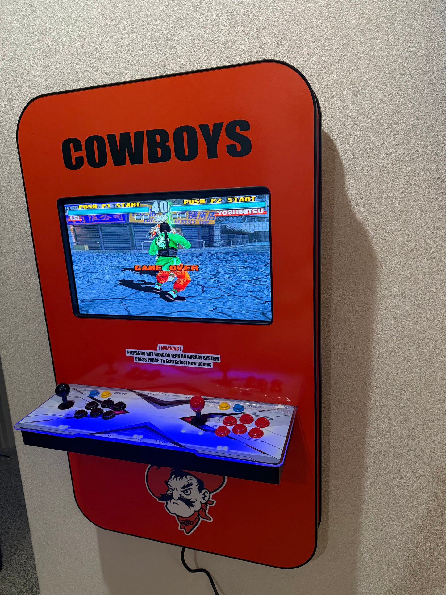 Oklahoma State Themed Wall Arcade
