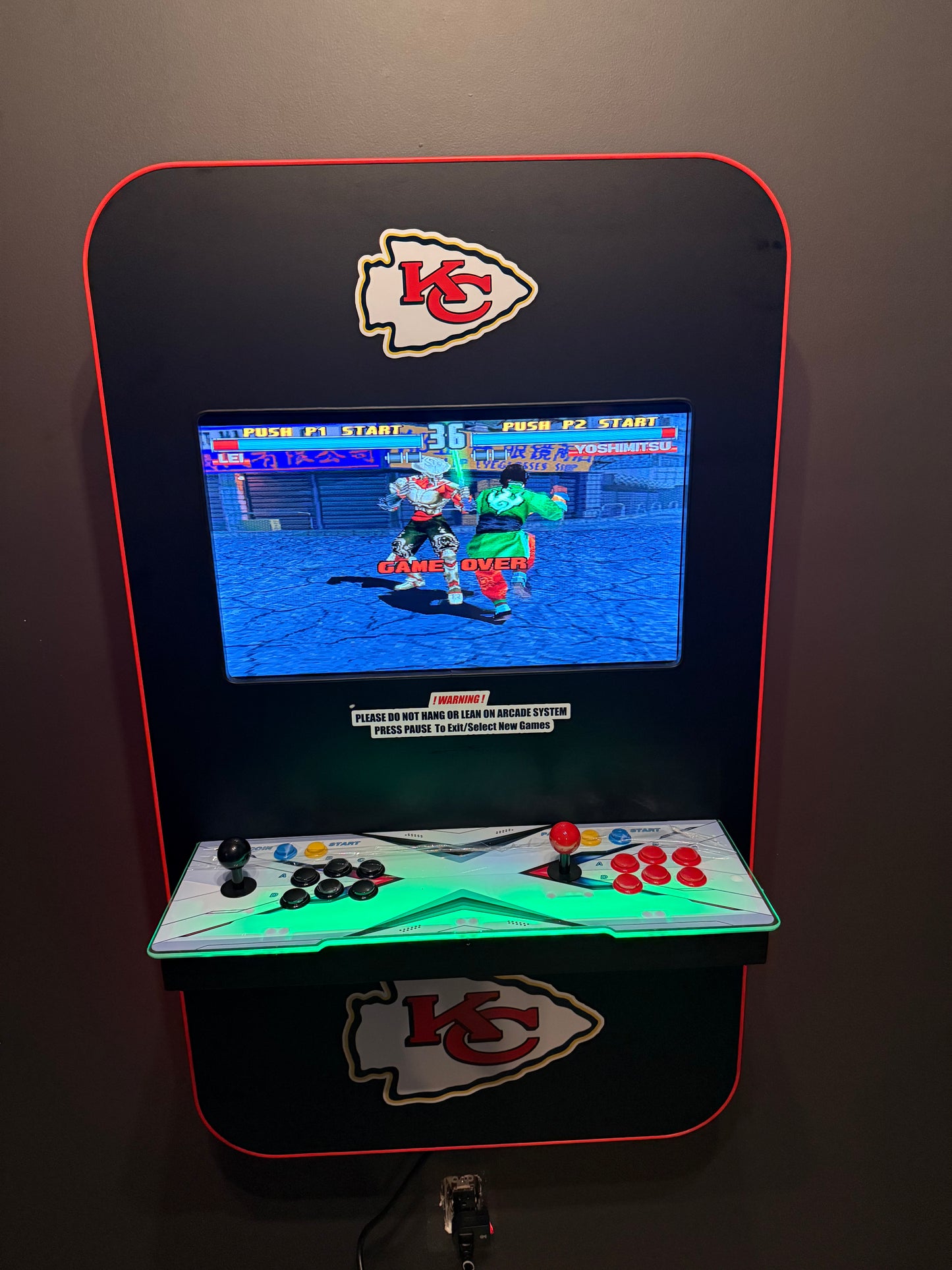 Kansas City Chiefs Themed Wall Arcade