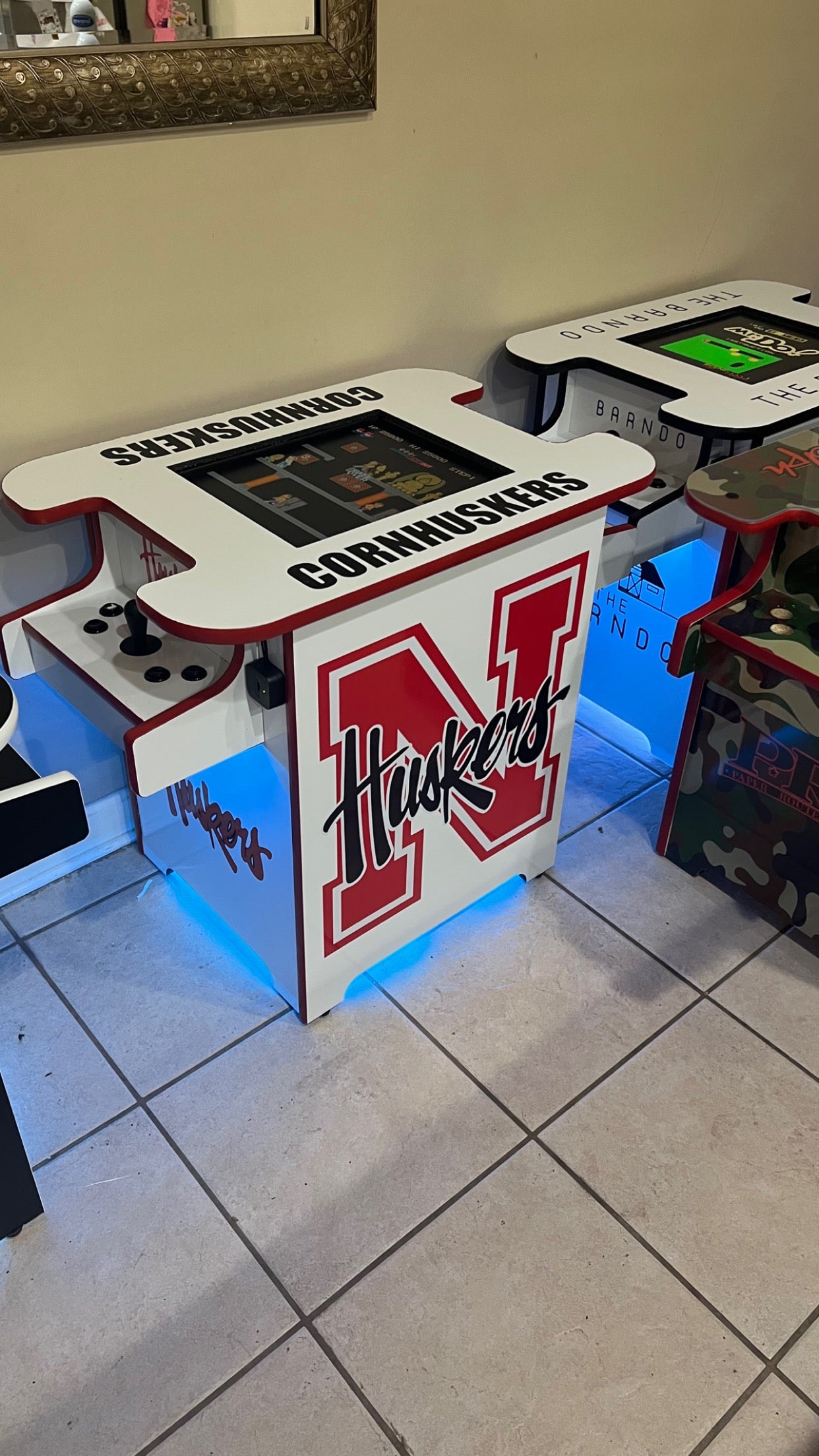 Nebraska Cornhuskers Cocktail Arcade