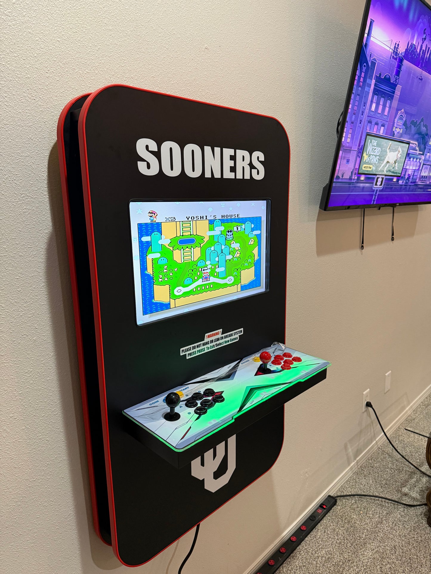 Sooners Themed Wall Arcade