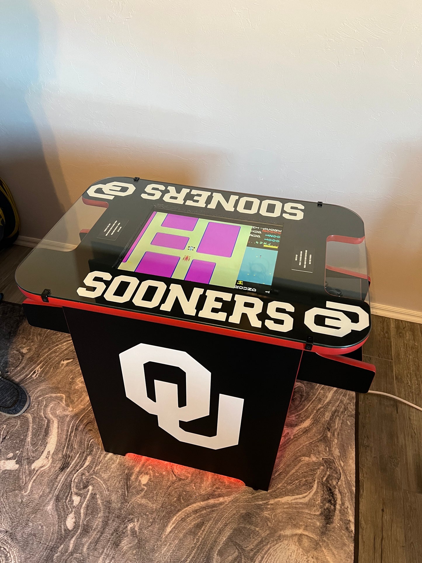 Oklahoma Sooners Cocktail Arcade