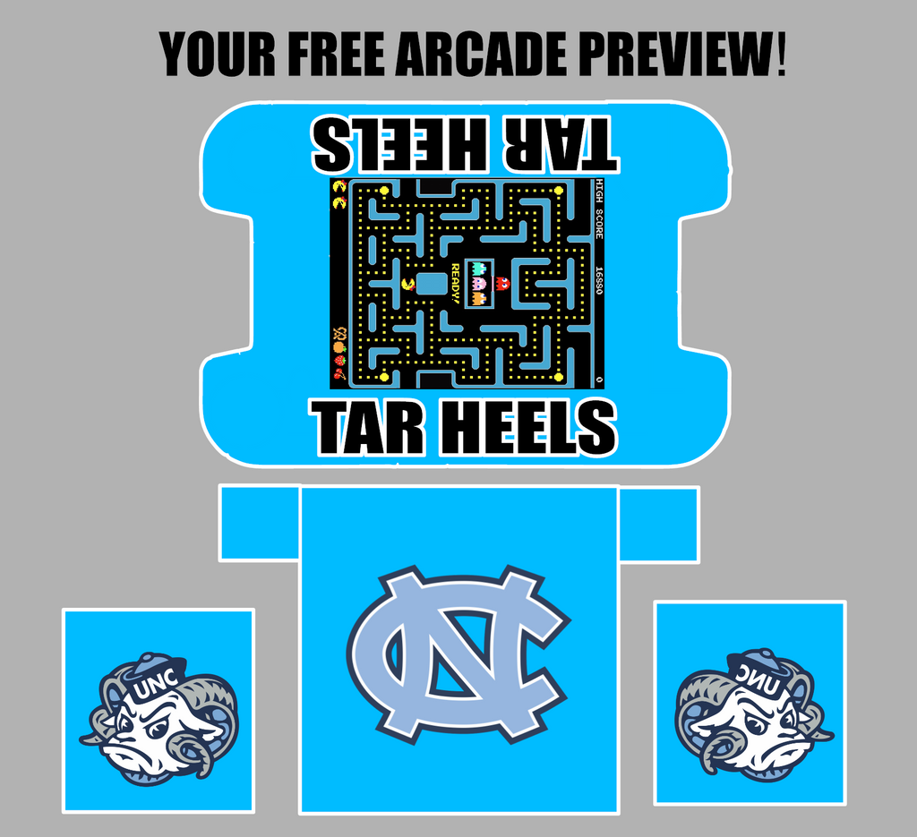 NC Tarheels Cocktail Arcadd