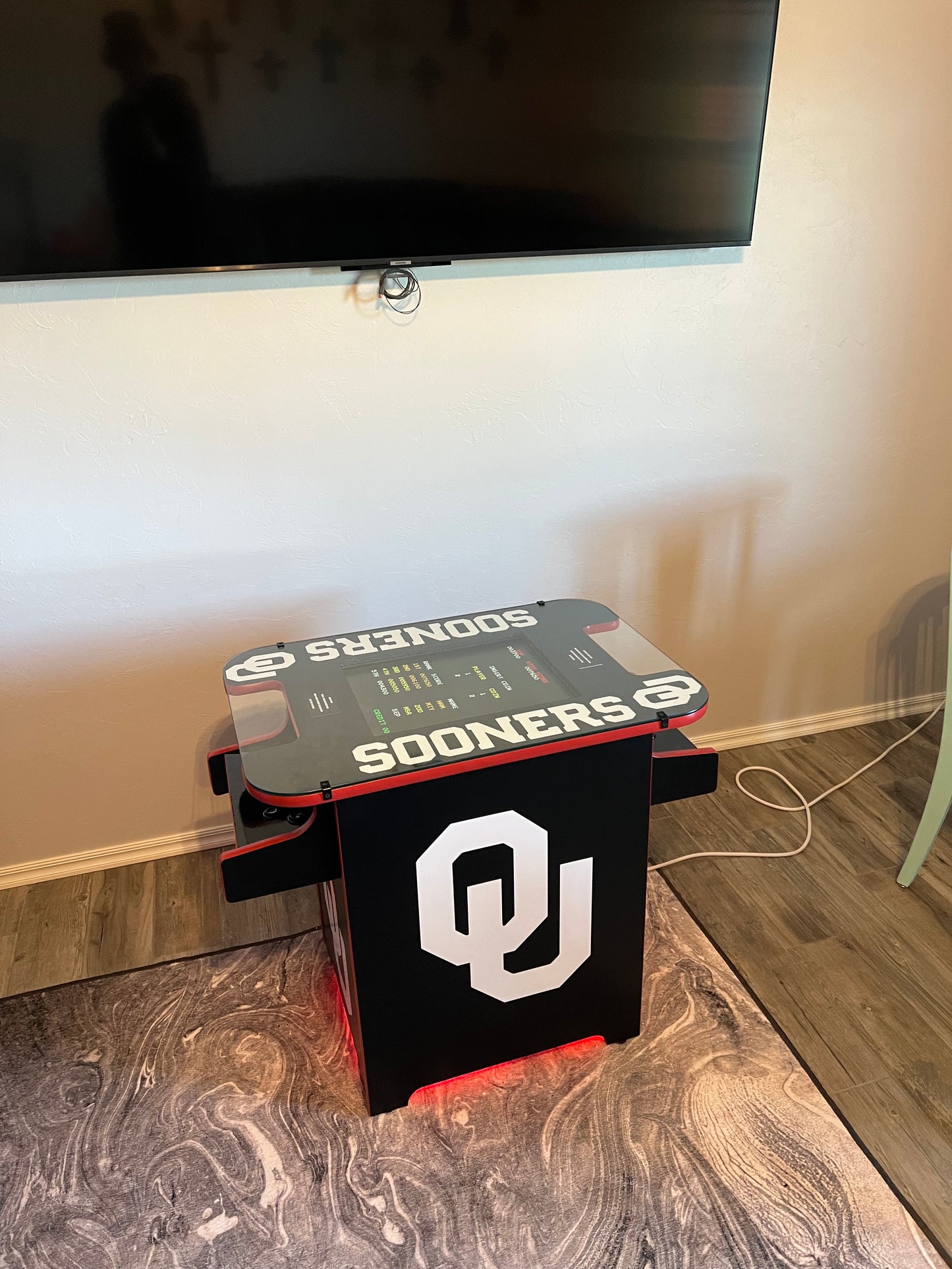 Oklahoma Sooners Cocktail Arcade