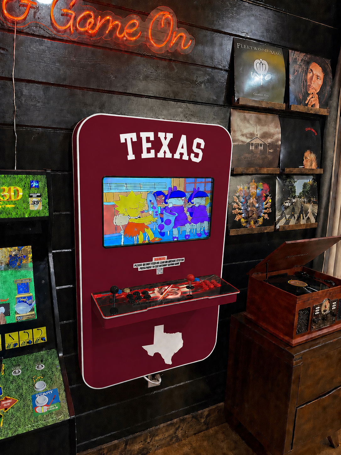 Texas Themed Wall Arcade