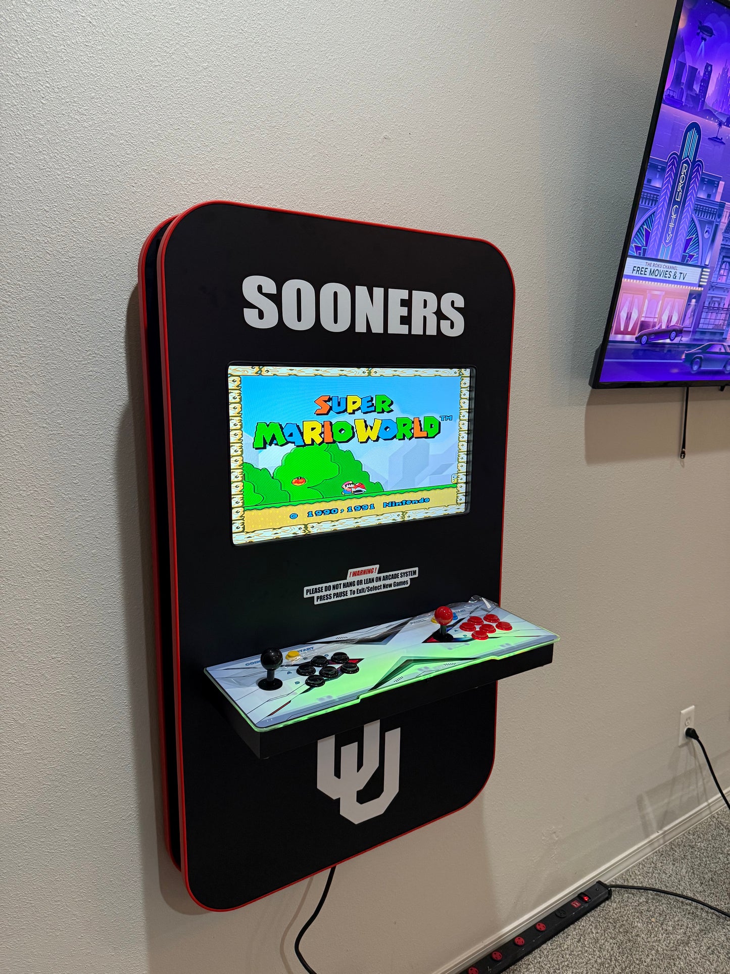 Sooners Themed Wall Arcade