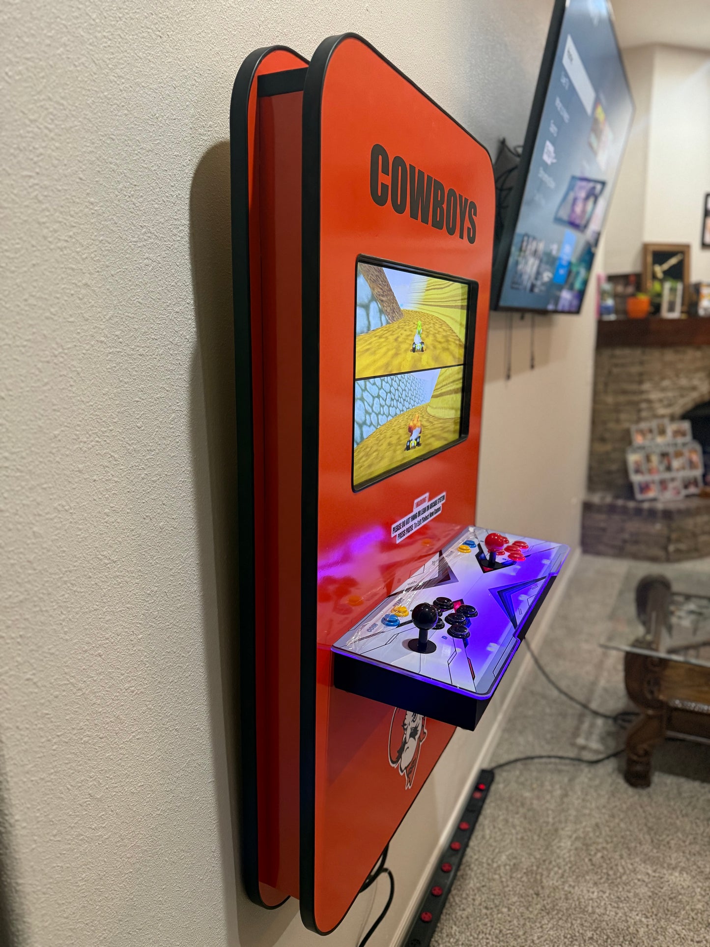 Oklahoma State Themed Wall Arcade