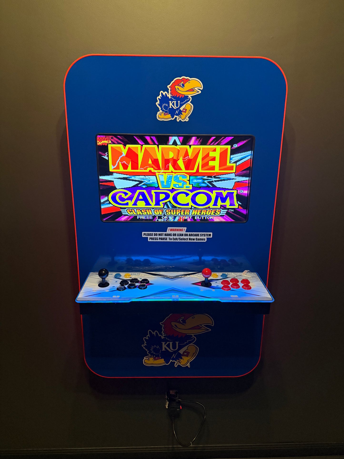 Kansas Jayhawks Themed Wall Arcade