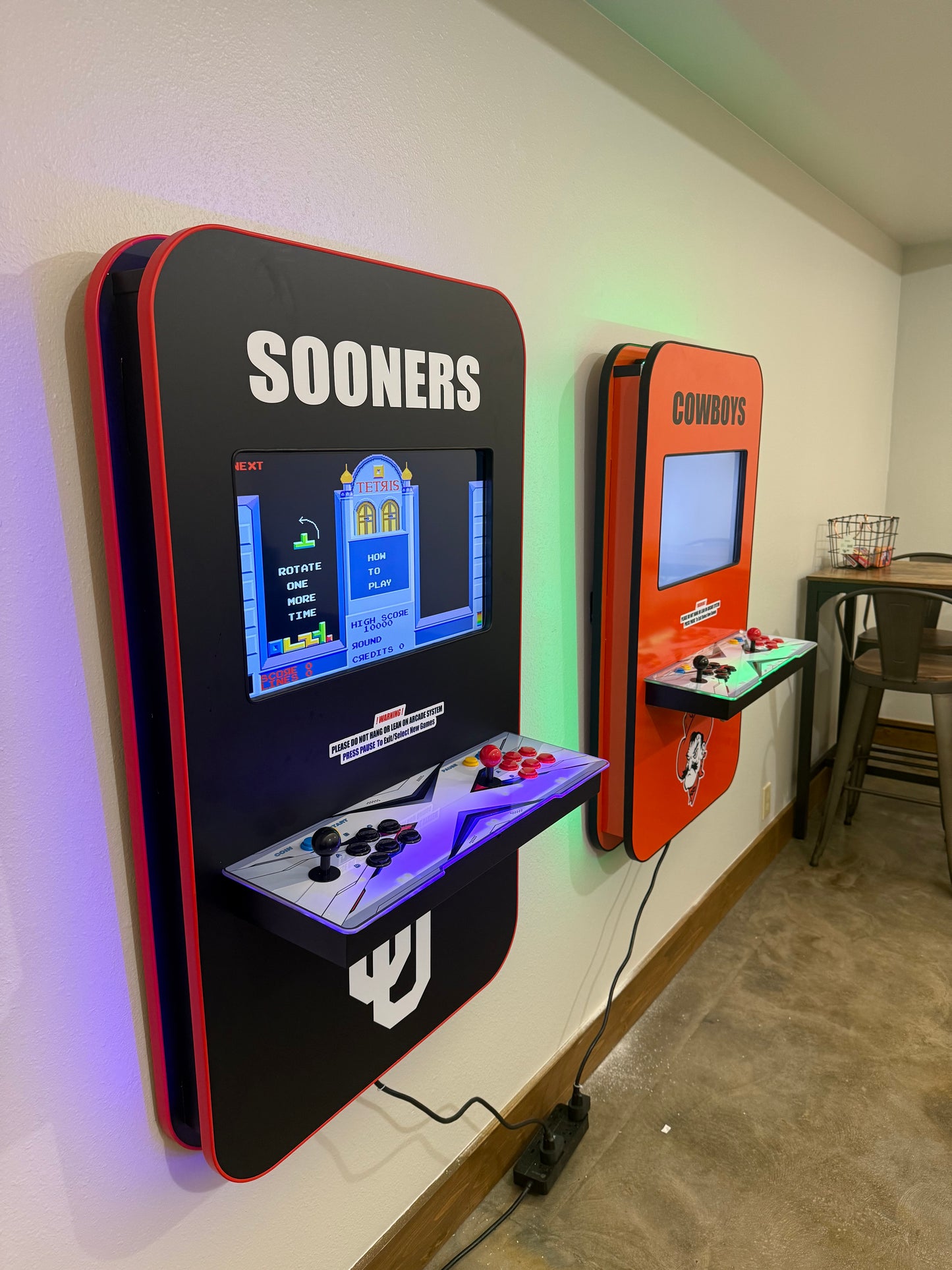 Sooners Themed Wall Arcade