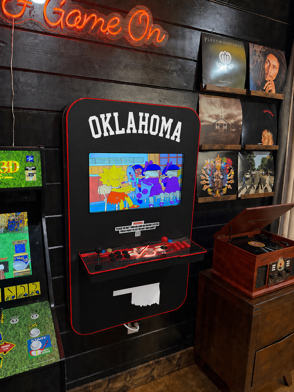 Oklahoma Themed Wall Arcade