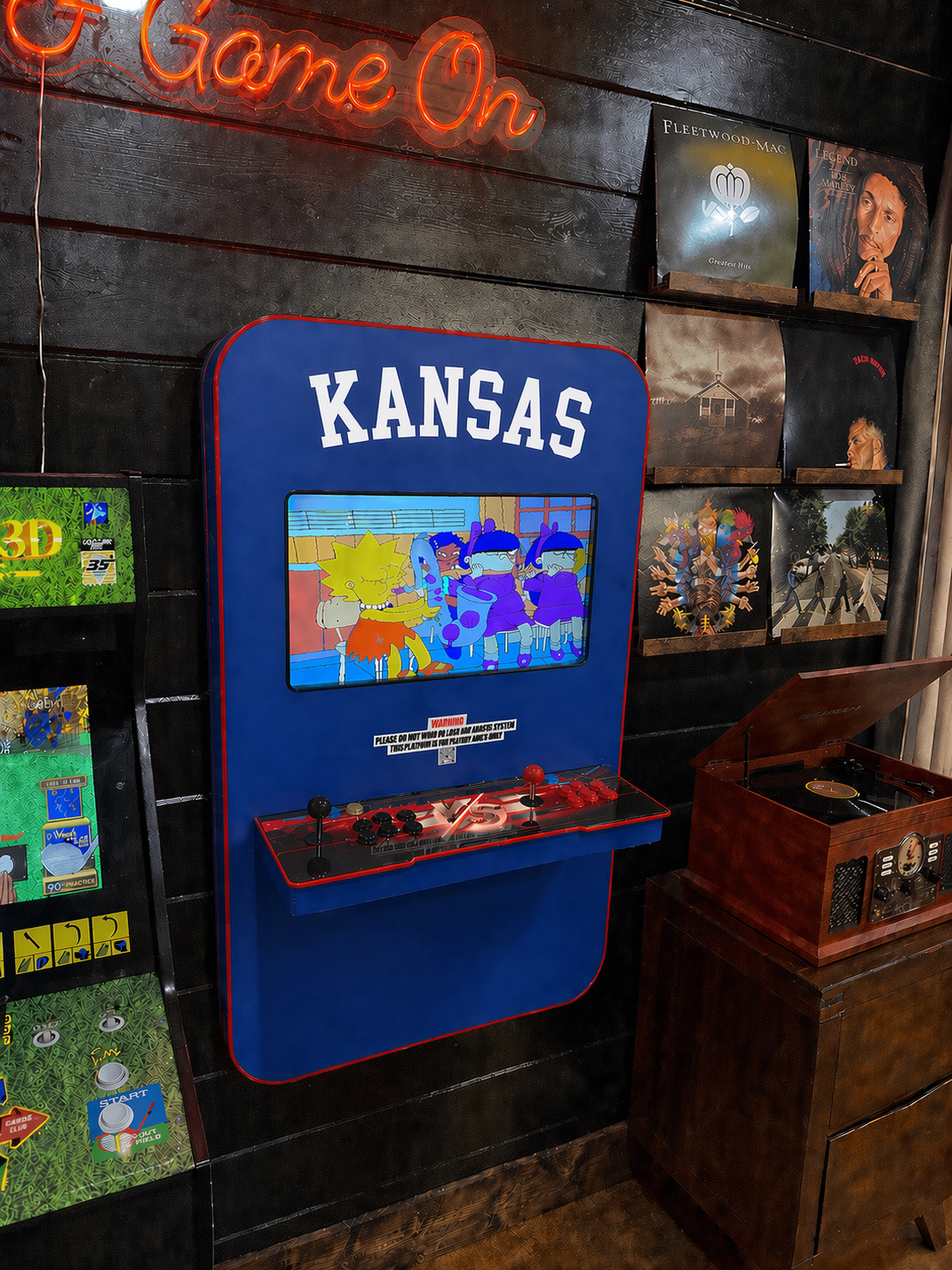 Kansas Themed Wall Arcade