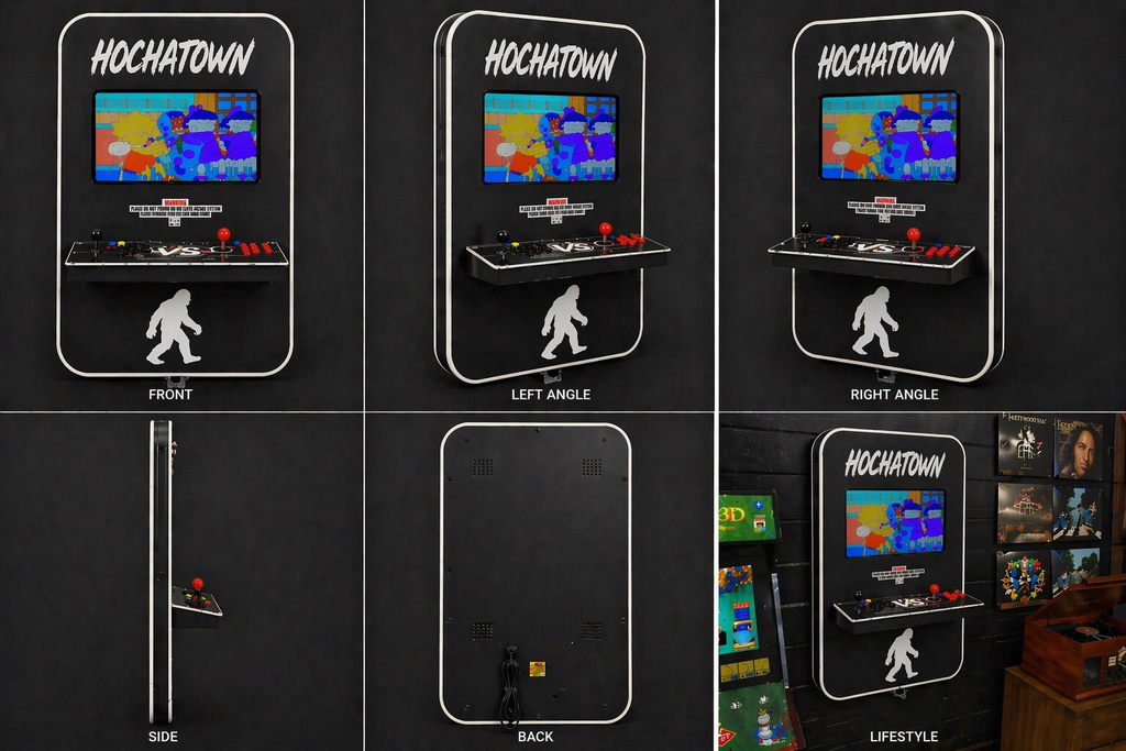 Hochatown Wall Mounted Arcade