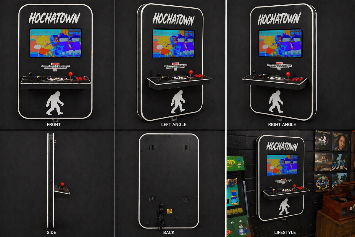 Hochatown Wall Mounted Arcade